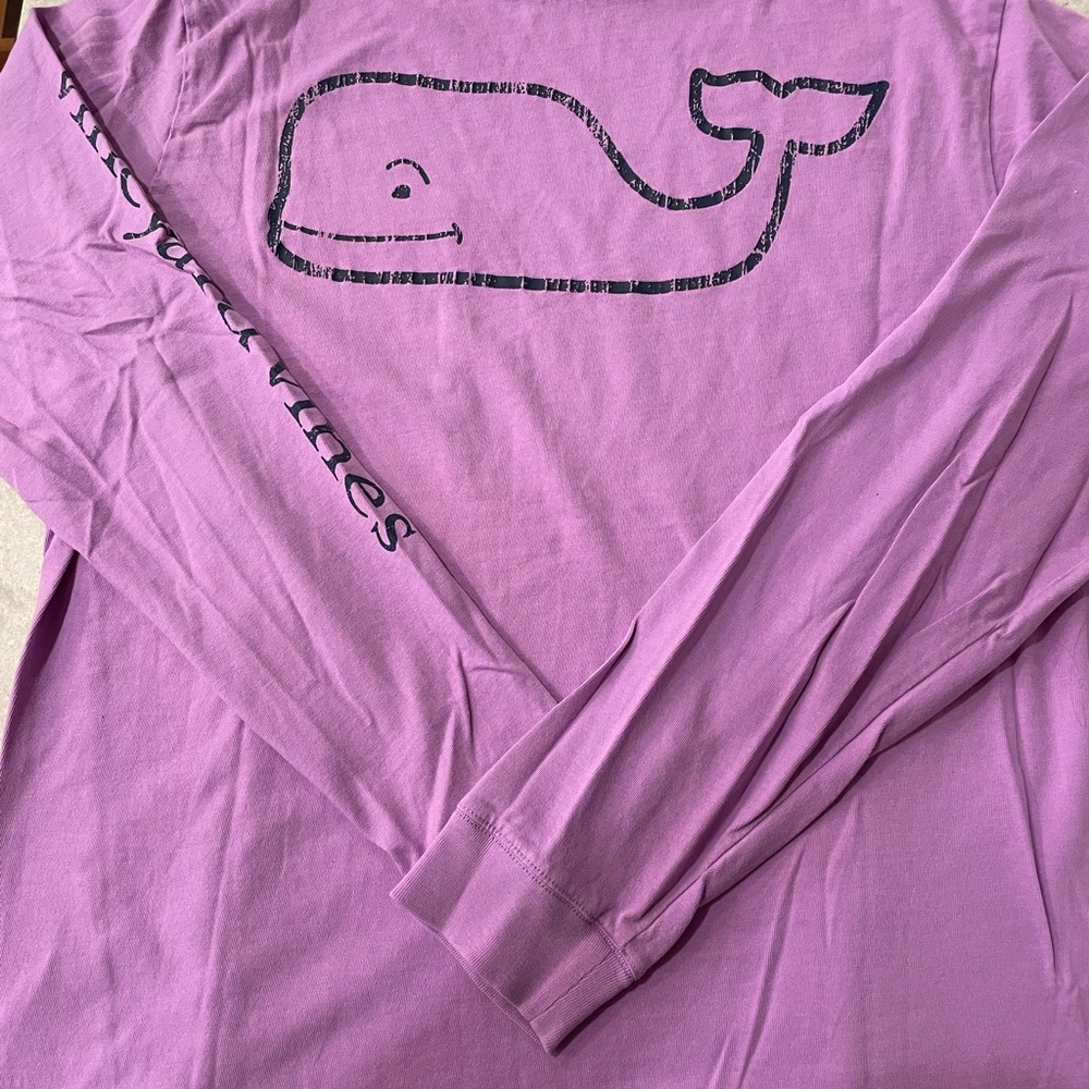 Vineyard Vines Purple Long Sleeve Shirt - Picture 4 of 5